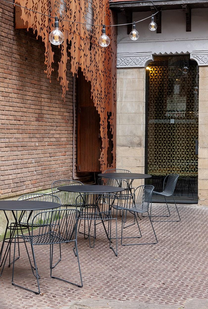 iSimar Садовый круглый стол из стали Capri 9001/2/3/4/5/6 - Вид №5