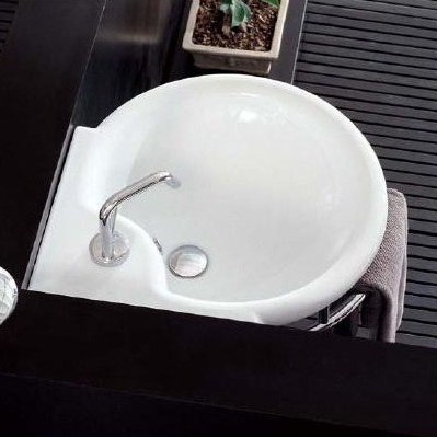 43165 Подвесная раковина настенная овальная Ceramica Hidra  белая  - Вид №2