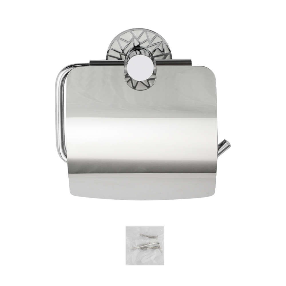 GFmark - Держатель туалетной бумаги с экраном, с БЕЛОЙ МОЗАИКОЙ, код: 3233  - Вид №3