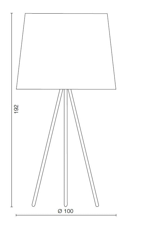 Металлическая напольная лампа с тканевым абажуром Martinelli Luce Eva ARCH-00144015 - Вид №7