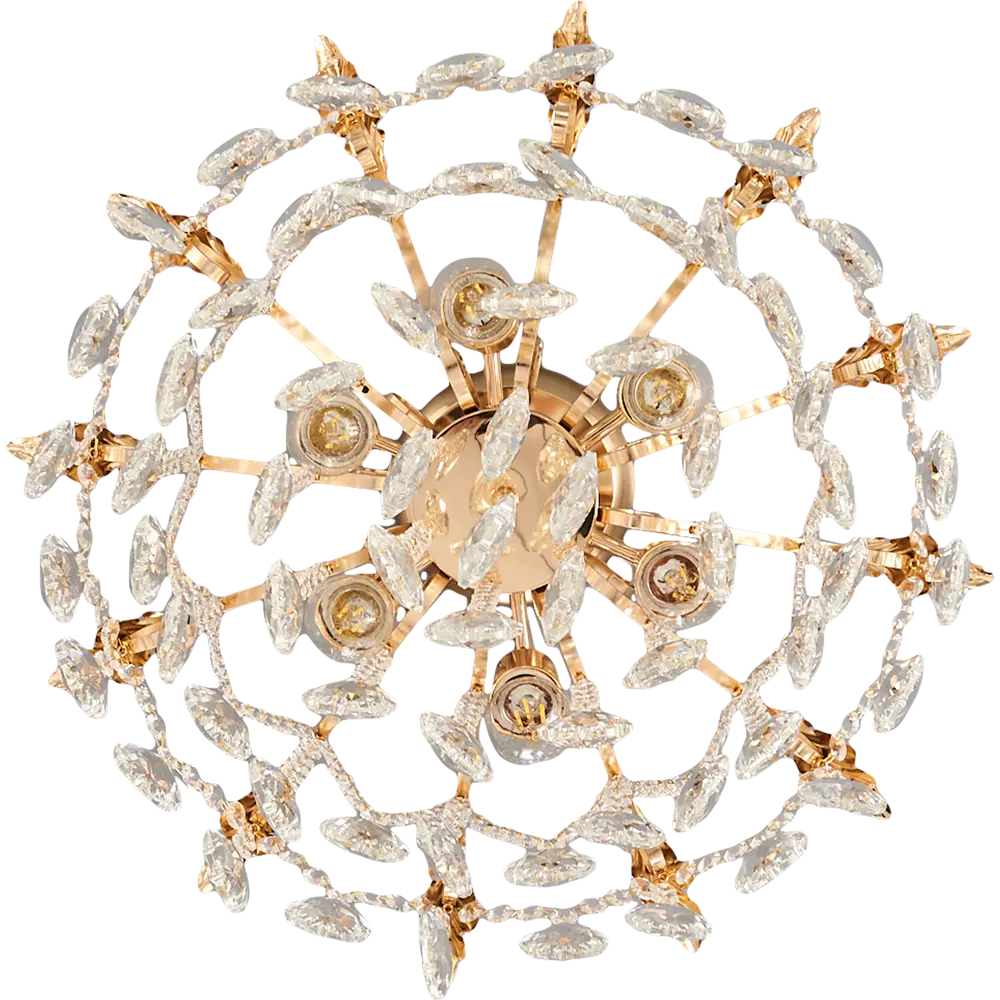 Люстра потолочная хрустальная Escada 1128/6, 6 ламп, 22 м², цвет золотистый STLM-2138704 - Вид №2