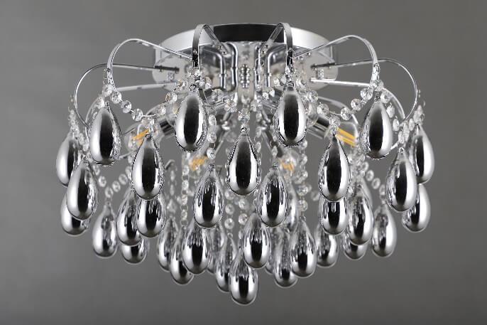 Люстра потолочная серебристая Vitaluce V5331/6PL VITALUCE ДИЗАЙНЕРСКИЕ 00-3888739 Хром  - Вид №1