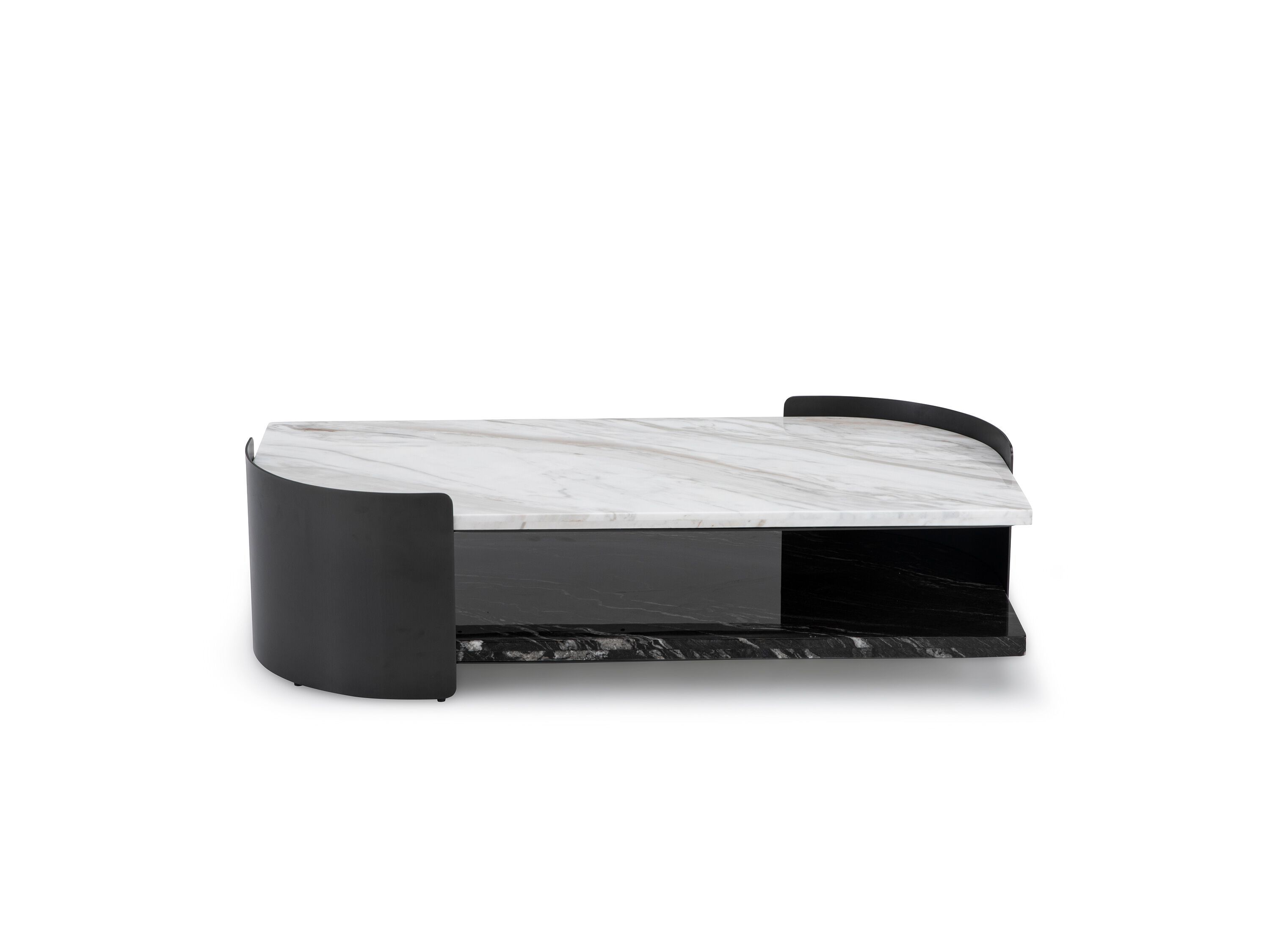 Прямоугольный журнальный столик из мрамора и нержавеющей стали CAMPO DE' FIORI ASCT651 ARCH-00001560 - Вид №2