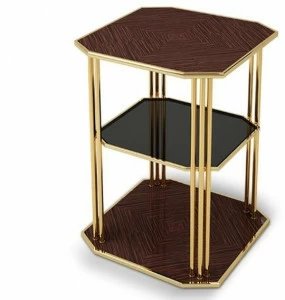 Porustudio Журнальный столик из латуни для гостиной