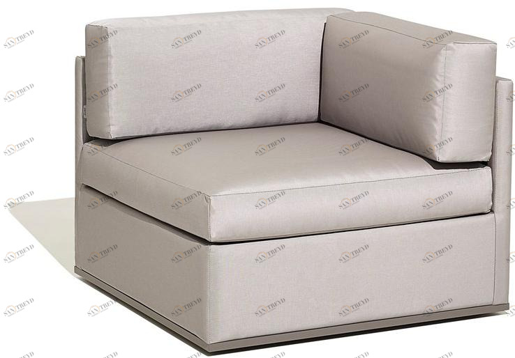 Bivaq Модульное угловое садовое кресло из ткани Mood xl 2324400