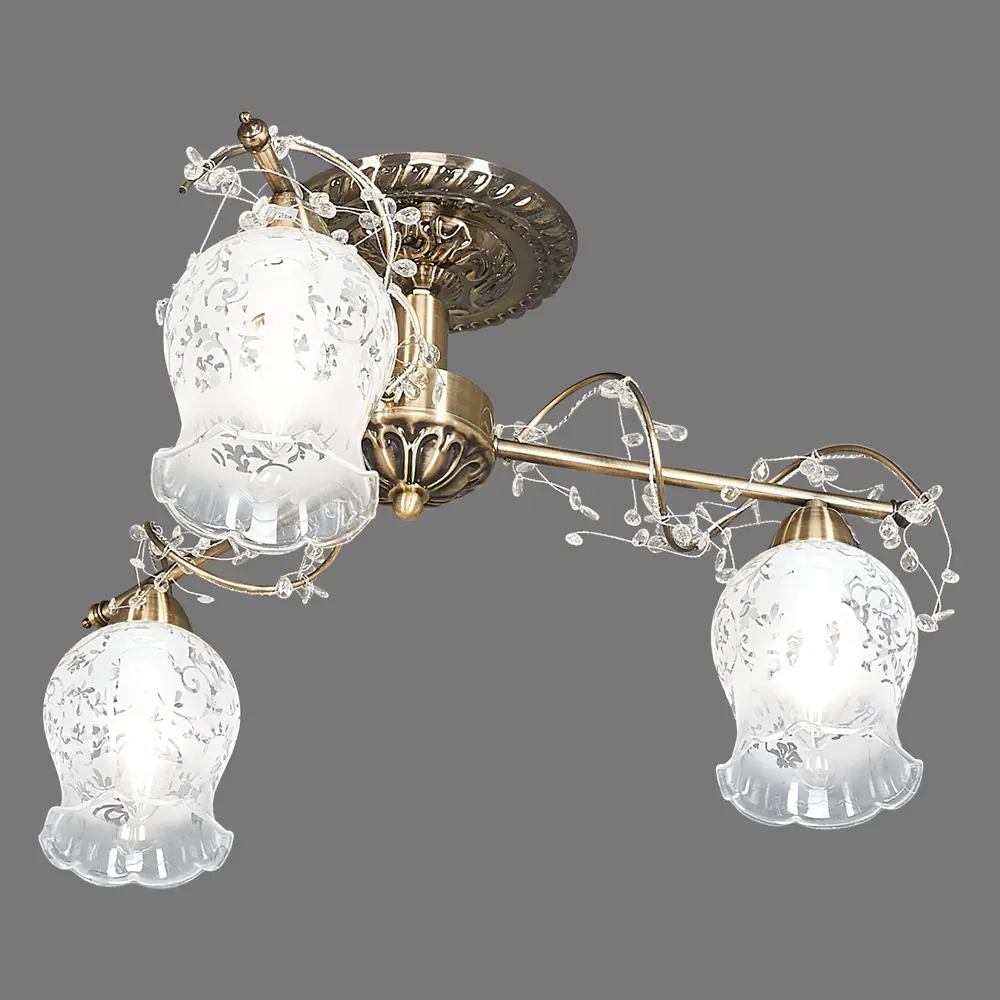 Люстра Clematis 3xE14x60 Вт LAMPLANDIA STLM-2155477 - Вид №3