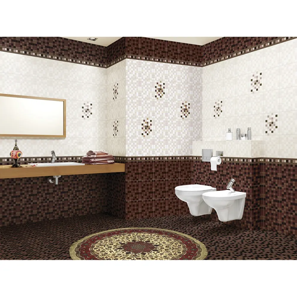 Бордюр Arabesque, цвет коричневый, 6x20 см 14002525 STLM-2025988 Santreyd  - Вид №1