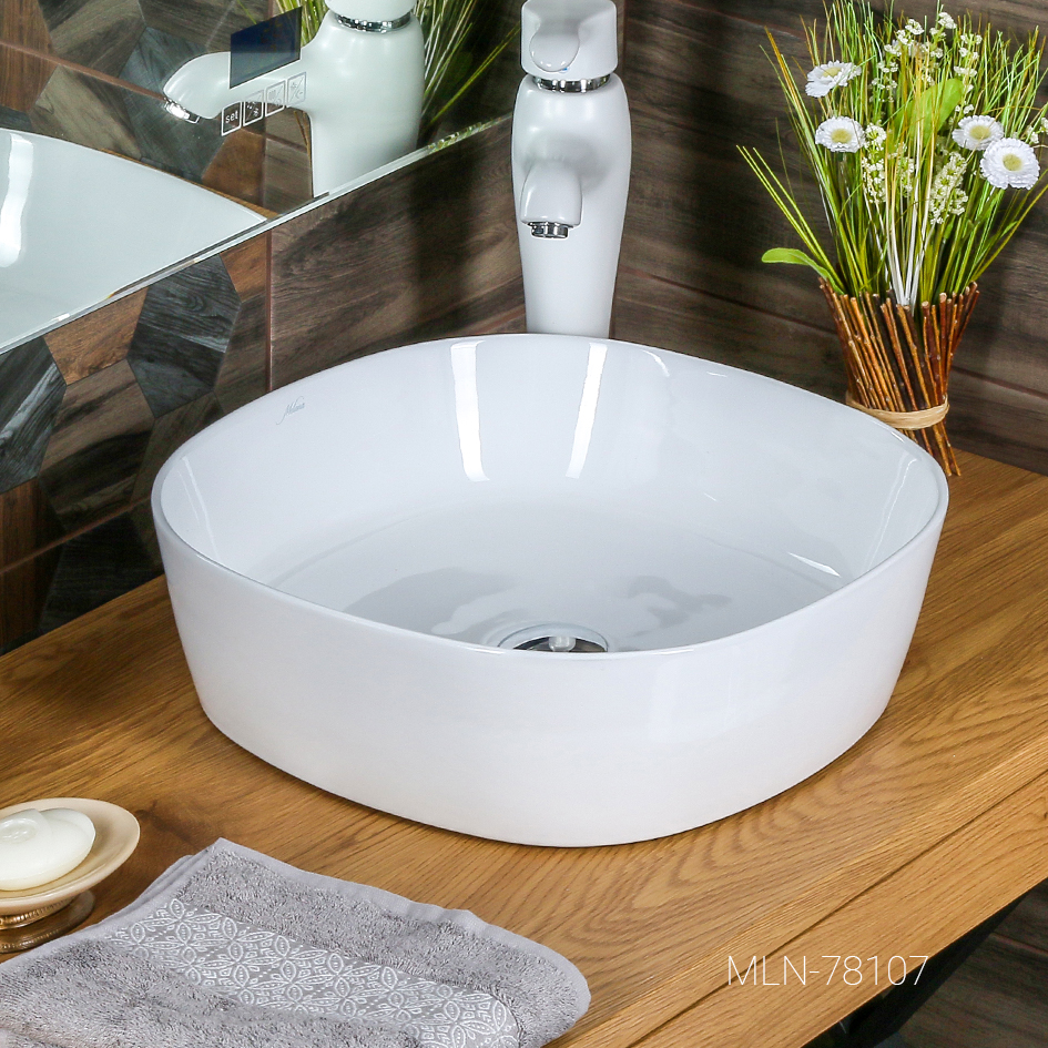 Накладная раковина melana mln-78107(а420) 78107-805