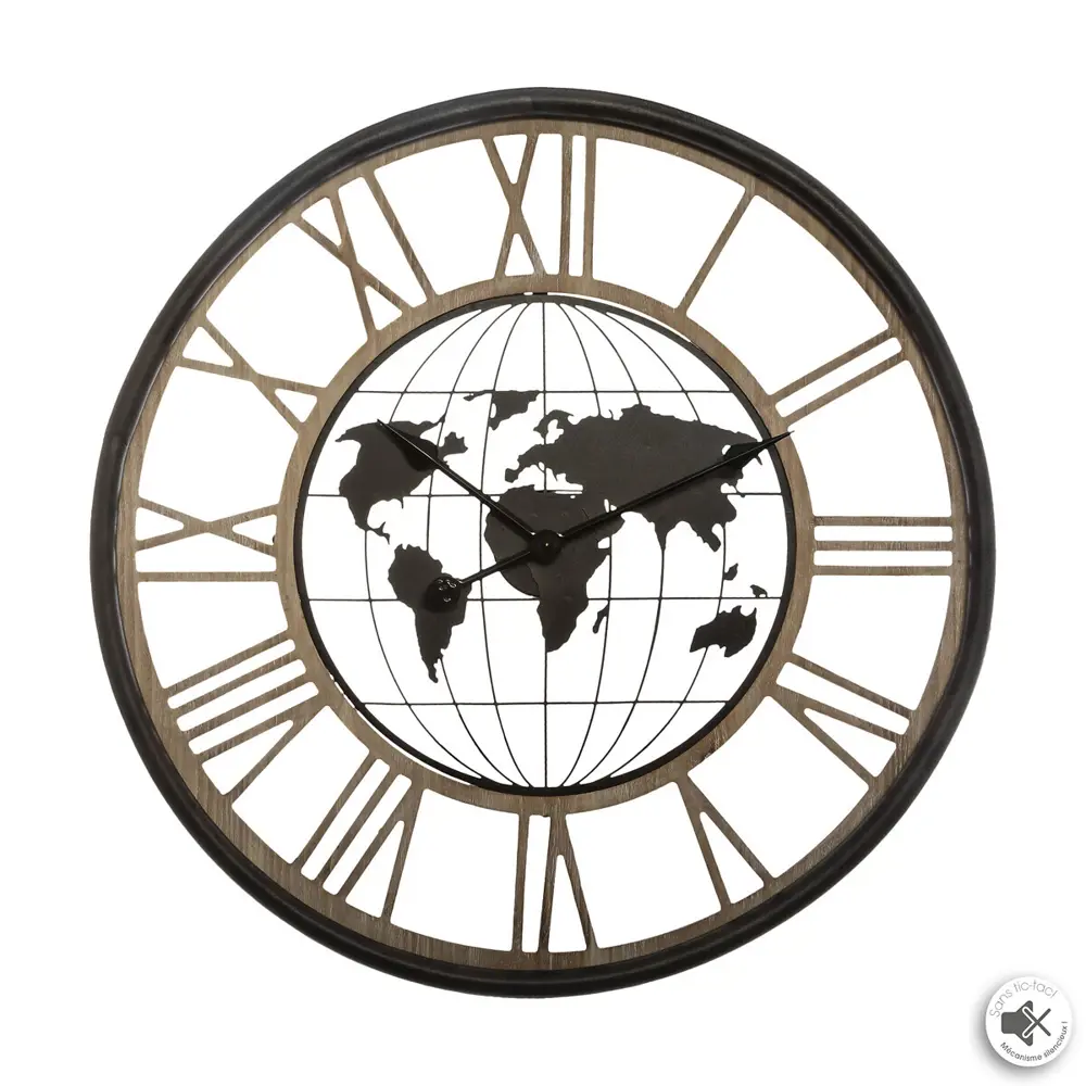 Часы настенные Atmosphera World круглые ø67 см подиум STLM-2150579