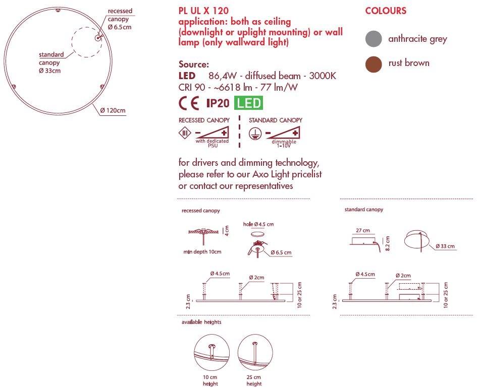 AXOLIGHT Настенный светильник из алюминия U-light sun-id-1406038 - Вид №3
