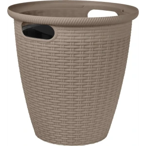Кашпо для цветов Ingreen Rattan ø47 см h25.3 см v50/27 л пластик французский платан 89356170 STLM-2076209