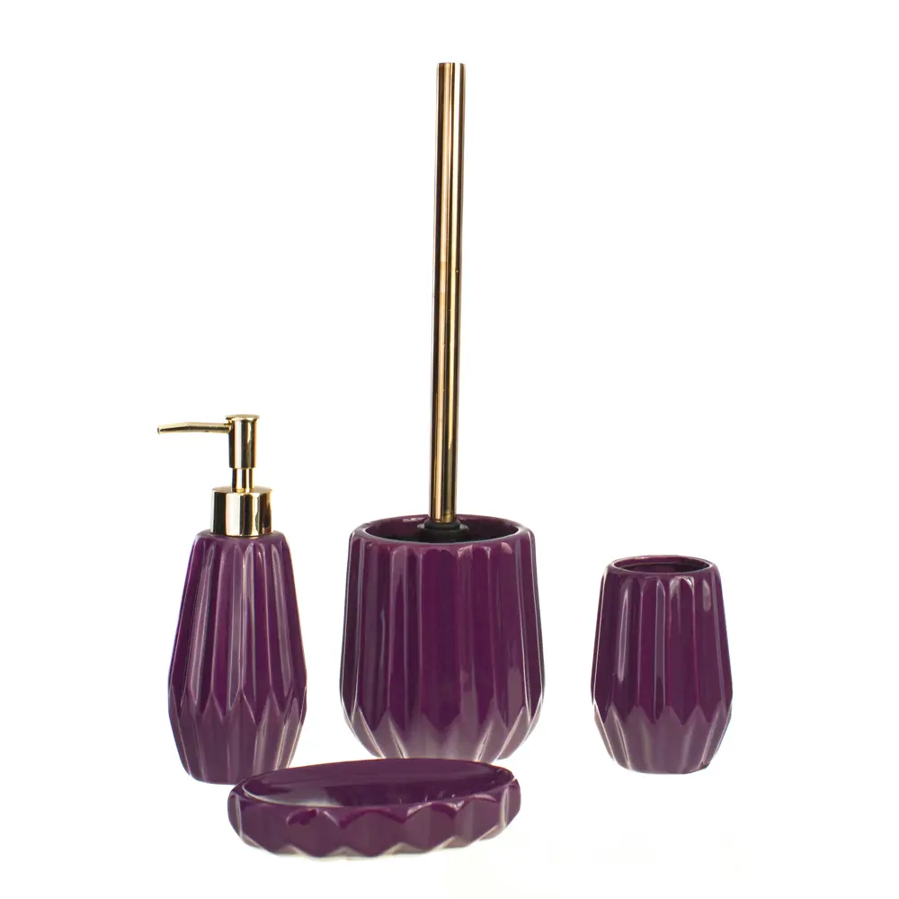 Мыльница Purple керамика цвет фиолетовый 82369136 STLM-2109493 PROFFI HOME - Вид №1