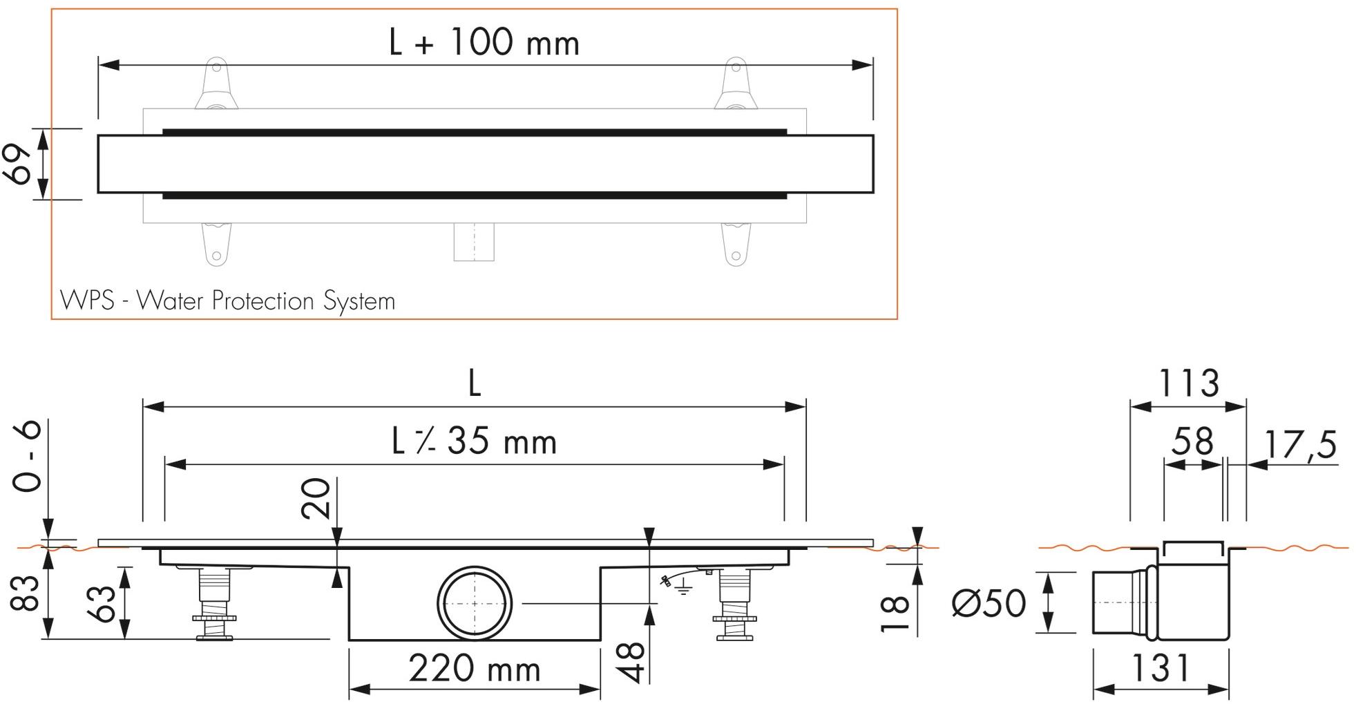 ESS Easy Drain Слив для душа Modulo stone sun-id-1480483 - Вид №7