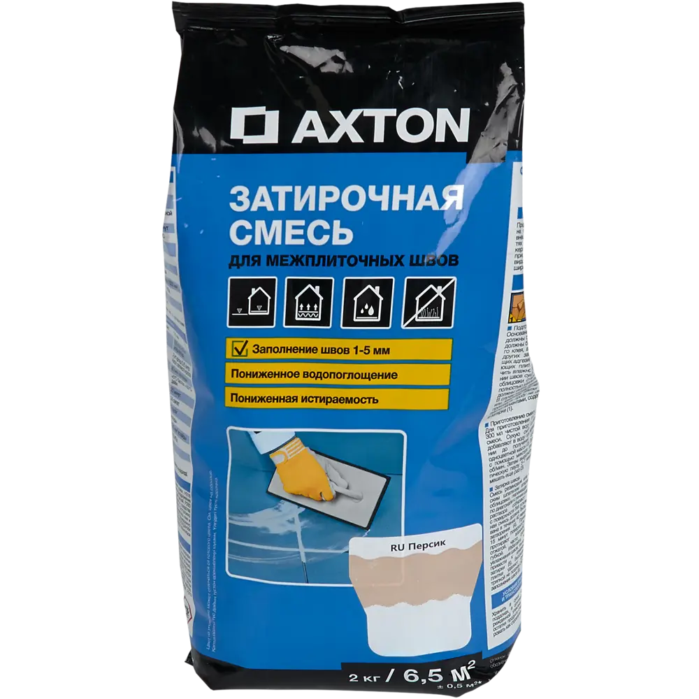 Цементная затирка Axton A.620 персик для плитки и камня 2 кг 82403021 STLM-0026654 - Вид №1
