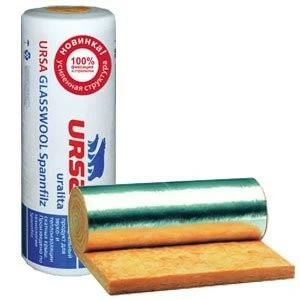 Утеплитель Ursa Geo М-11Ф с фольгой 12500х1200х50мм (15м2; 0,75м3)