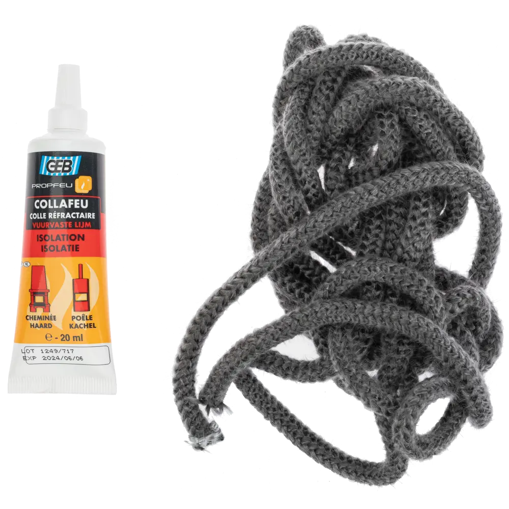 Комплект для герметизации приборов топок (жгуты 4/6 мм x 2.5 м и клей 20 г) GEB STLM-2144591 - Вид №2