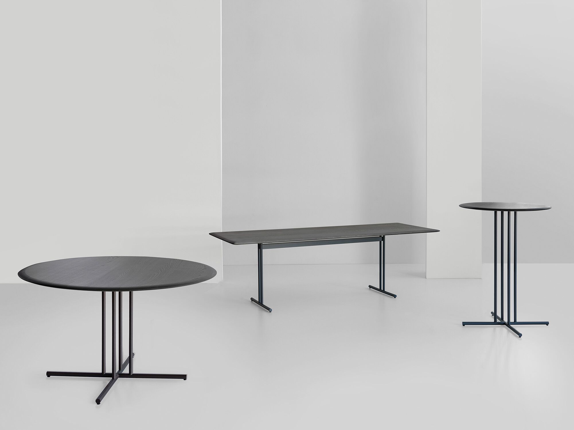 Прямоугольный стол из ясеня и металла Potocco Graphic ARCH-00061422 - Вид №2