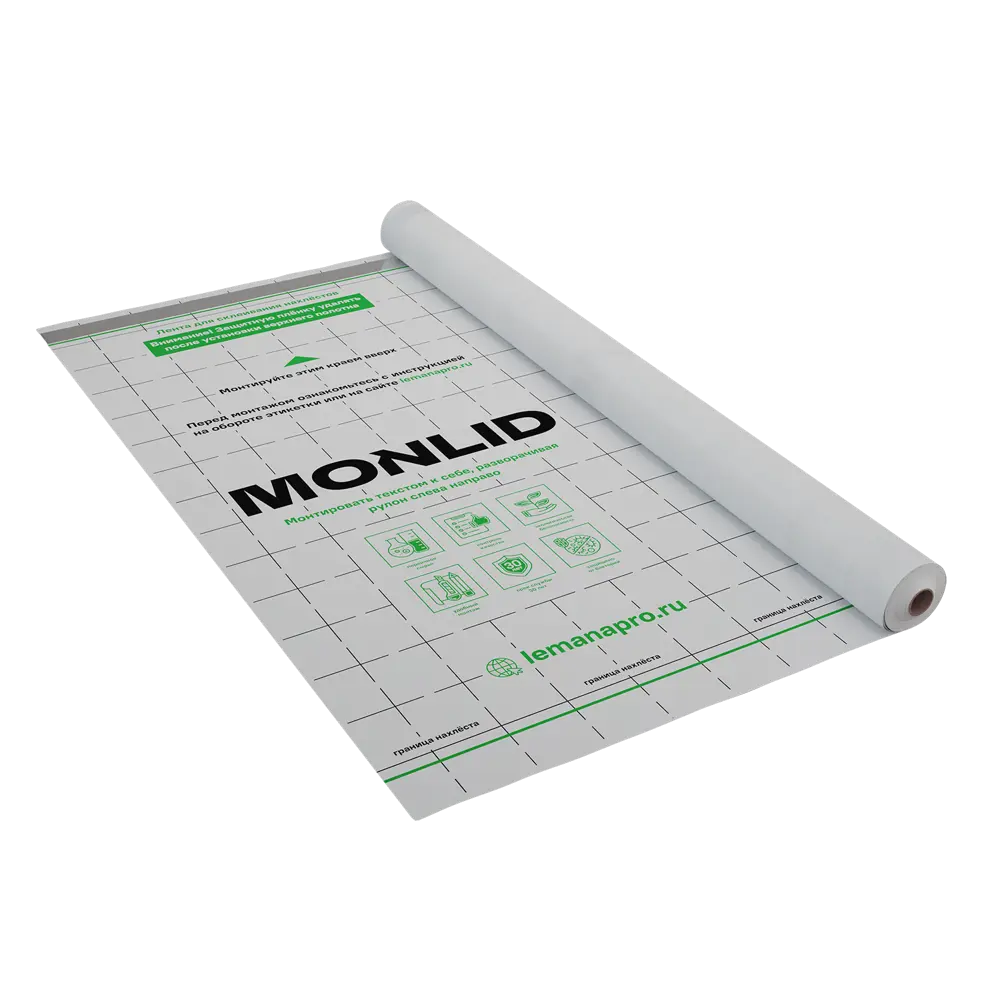 Ветро-влагоизоляция MONLID A для каркасных стен 35 м² 89427050 STLM-1576529 - Вид №1