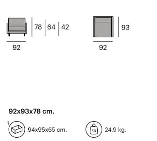 Тканевое кресло с подлокотниками Pilma Moon ARCH-00045504 - Вид №6
