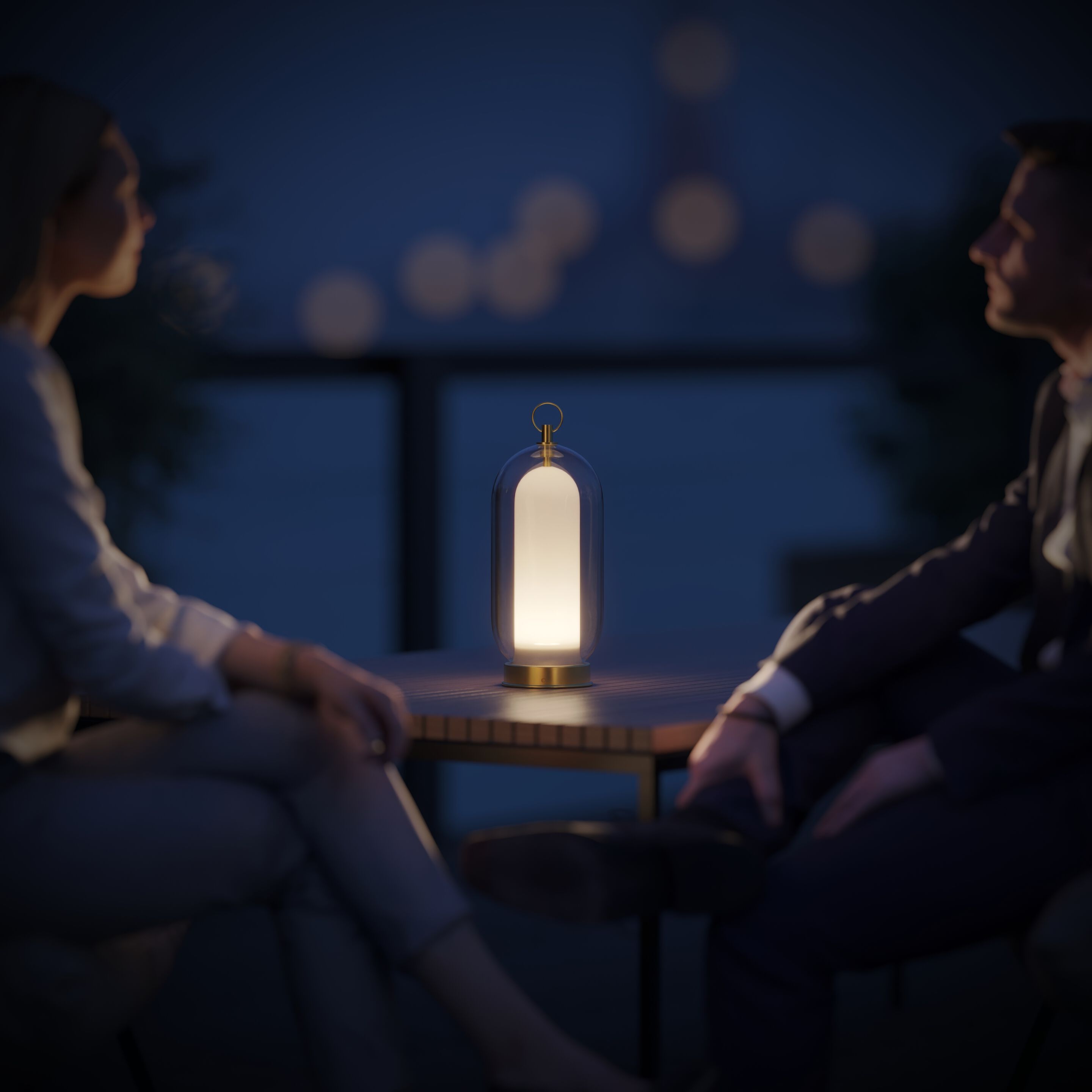 Наружная настольная лампа из боросиликатного стекла Cangini & Tucci Aeron Free ARCH-00048117 - Вид №4