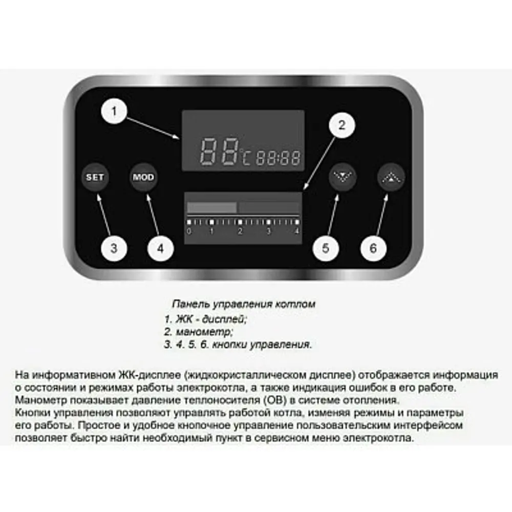 Электрический котел Arderia E9 для отопления помещений до 90 м² 89335392 STLM-0937021 - Вид №3