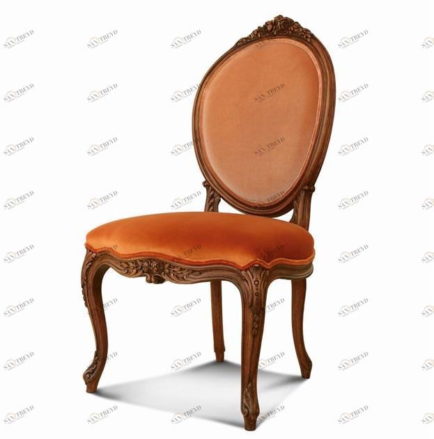 Arnaboldi Interiors Стул медальон из бархата Louis xv sun-id-1455963