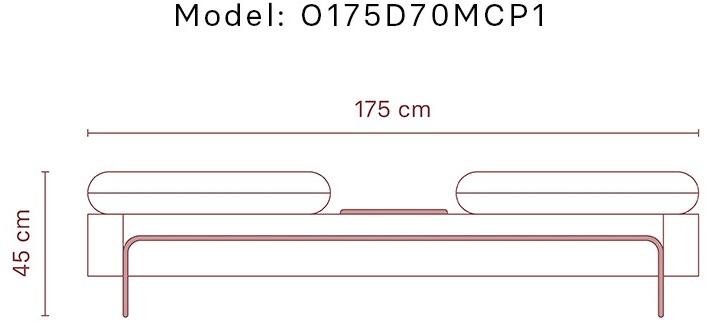 Momocca Модульная скамья со спинкой, обитая тканью Olga sun-id-1453689 - Вид №27