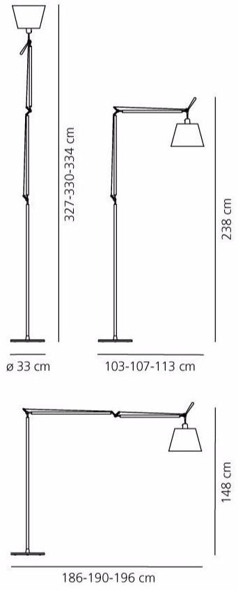 Artemide Торшер из сатина Tolomeo sun-id-1357867 - Вид №3