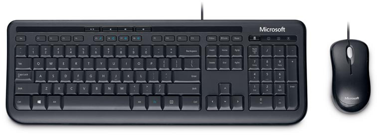 APB-00011 wired desktop 600, black Microsoft Santreyd 