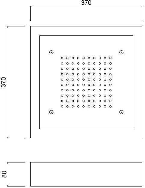 Rubinetteria Giulini Лейка дождевого душа с хромотерапией Ego F1722 - Вид №1