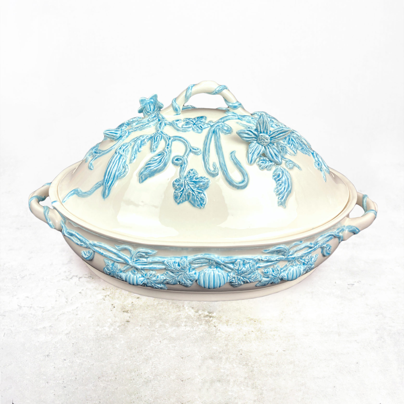 Блюдо для рагу Белый/голубой PROVANSFAIENCE sun-id-994507 - Вид №4