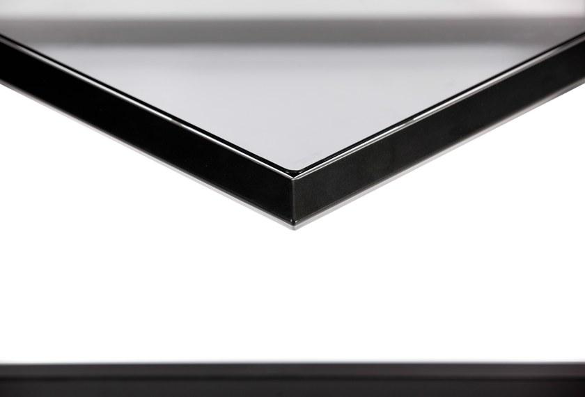 Deadgood Высокий квадратный журнальный столик из стали и стекла  Tu3  - Вид №2