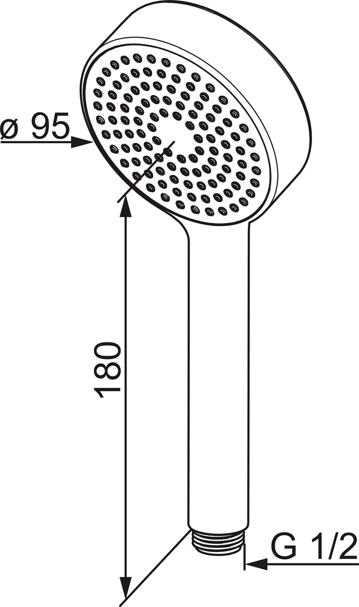 Oras 254020 Ручной душ 254020 Apollo Хром  - Вид №3