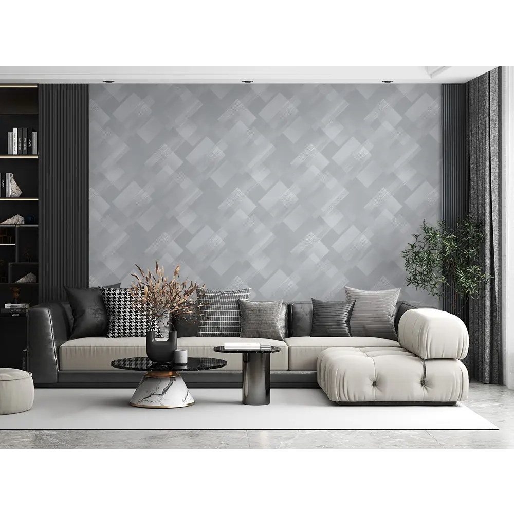 Флизелиновые обои New Age Dinamica серые с геометрическим рисунком 89425041 STLM-1570102 - Вид №3