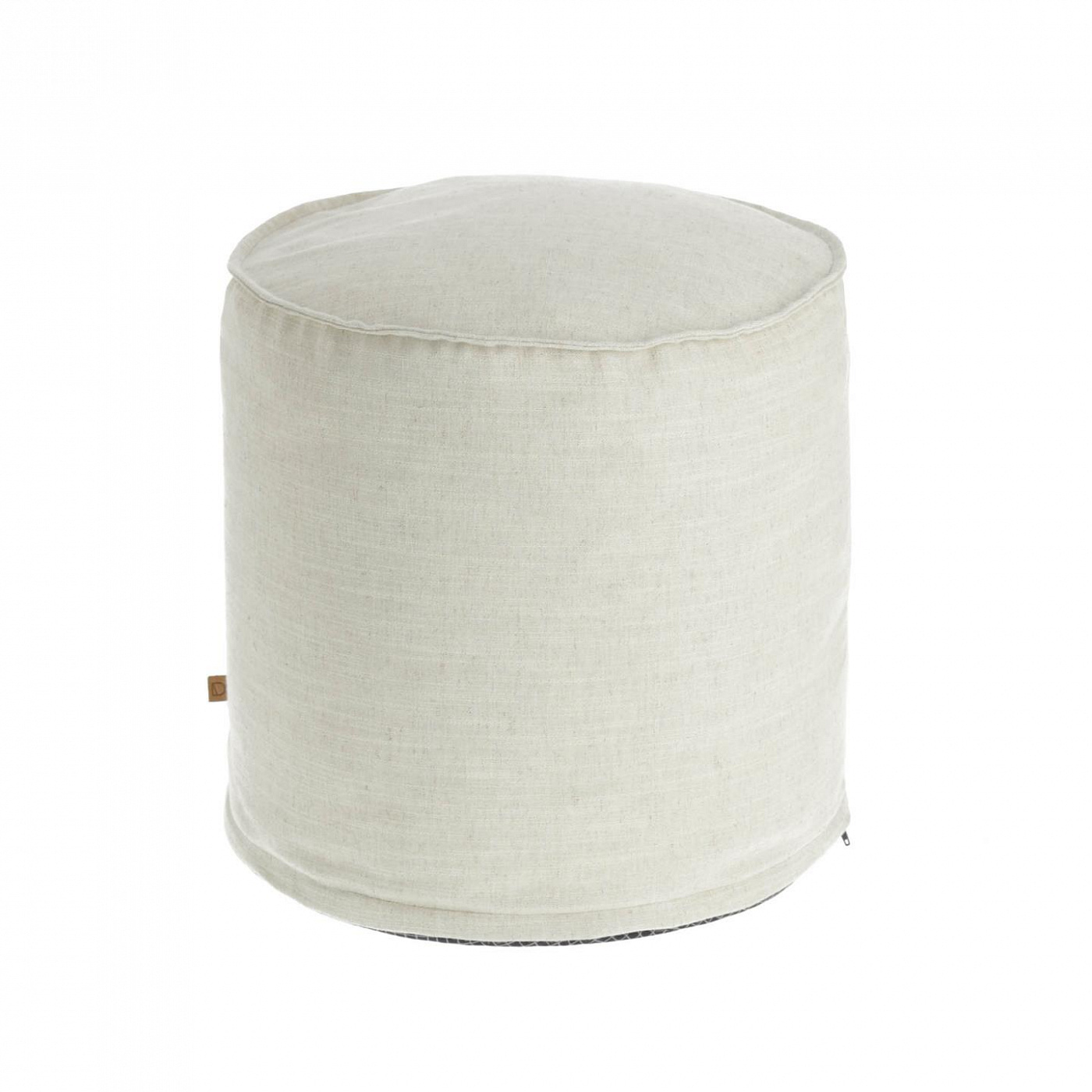 082590 Пуф Ø 42 см белый La Forma Maelina  - Вид №1