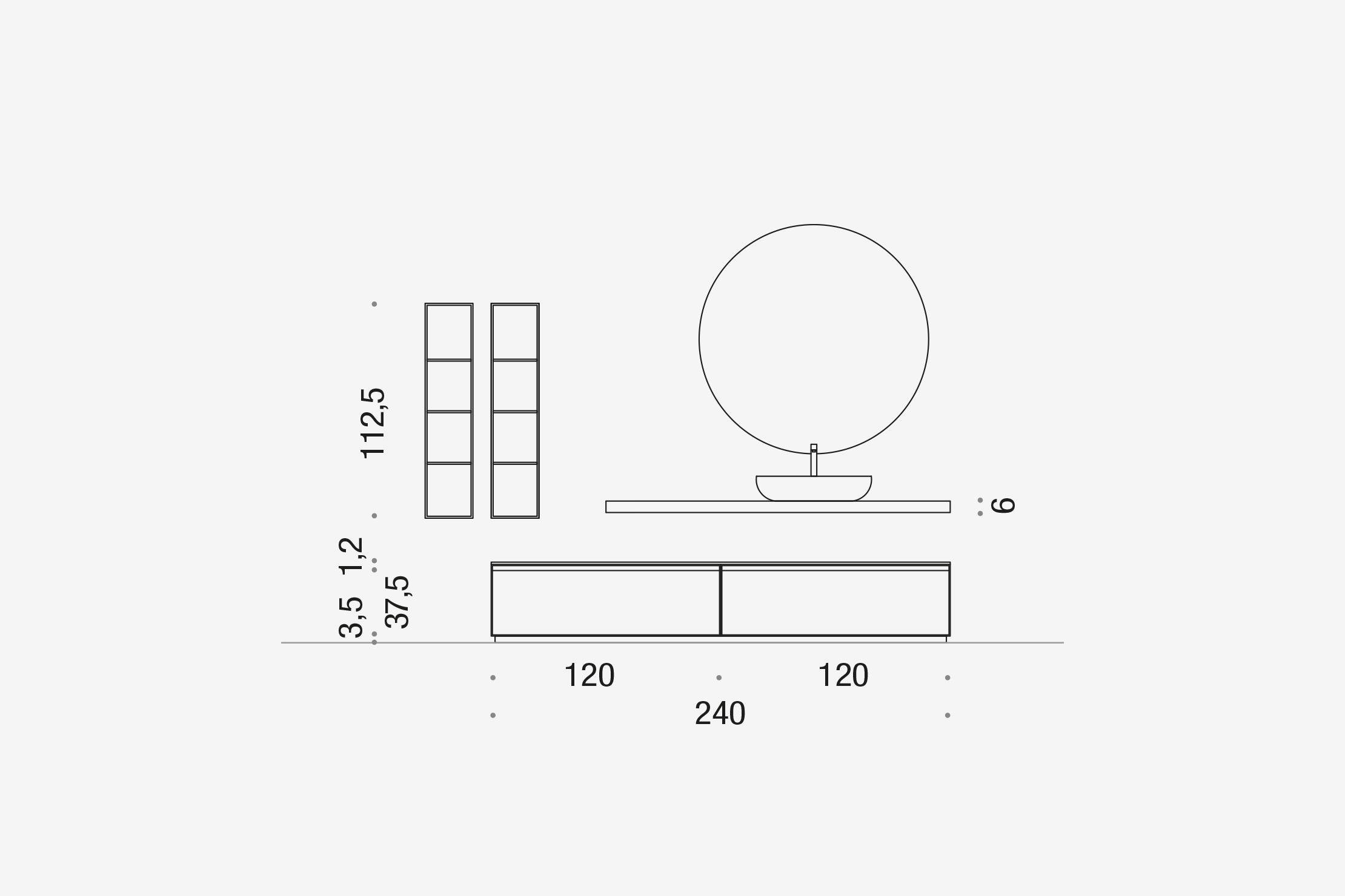 Комплект мебели 06 Arcom Shape STARC127 - Вид №3