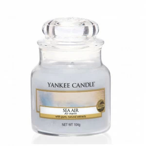 Свеча маленькая в стеклянной банке Морской "Воздух" Sea air 104гр 25-45 часов YANKEE CANDLE  267916 Голубой