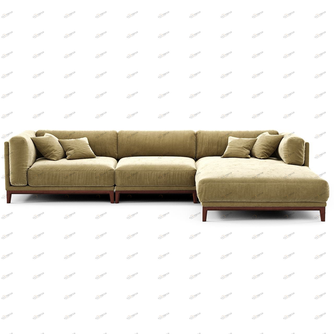 Диван Case угловой темно- бежевый THE IDEA ДИЗАЙНЕРСКИЕ 210532 Бежевый 