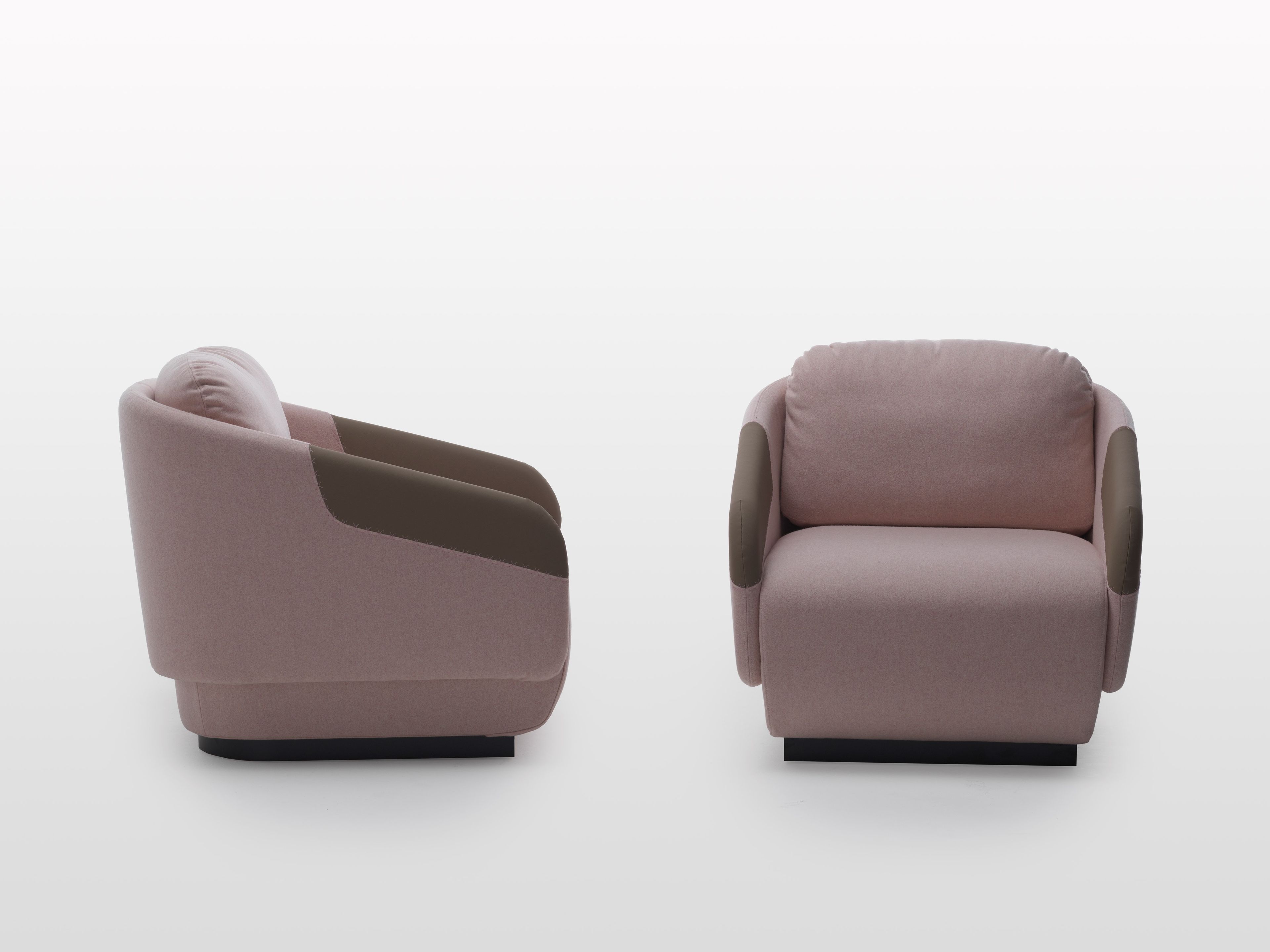 Кресло из ткани или кожи с подлокотниками Casamania & Horm WORN ARCH-00076200 - Вид №5