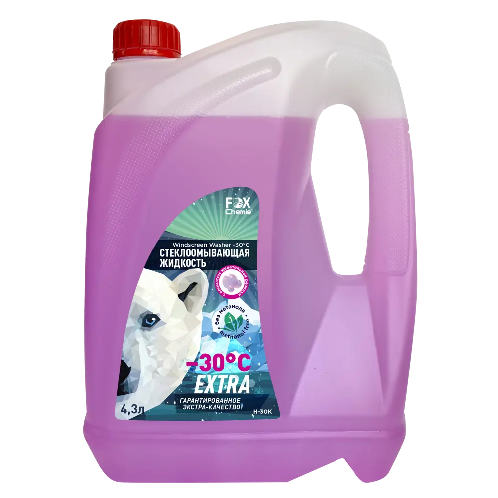 Зимняя стеклоомывающая жидкость без метанола Fox Chemie -30°C 4.3 л STLM-2014573