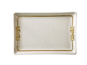 Прямоугольный фарфоровый поднос