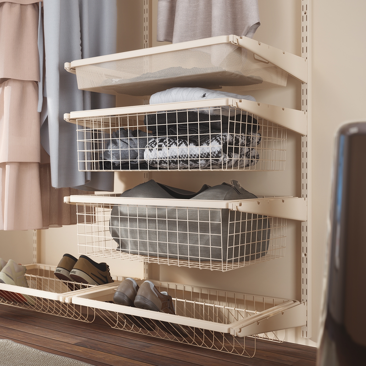 Корзина мелкосетчатая , 555x410x85 мм, магнолия LJPS0381 Public Steel Россия  - Вид №1