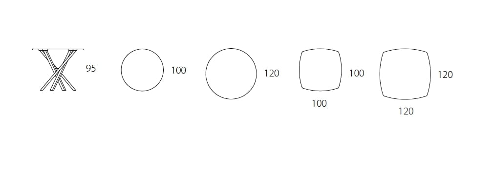 Высокий фиксированный стол с керамической столешницей RIFLESSI Шанхай ARCH-00105552 - Вид №2