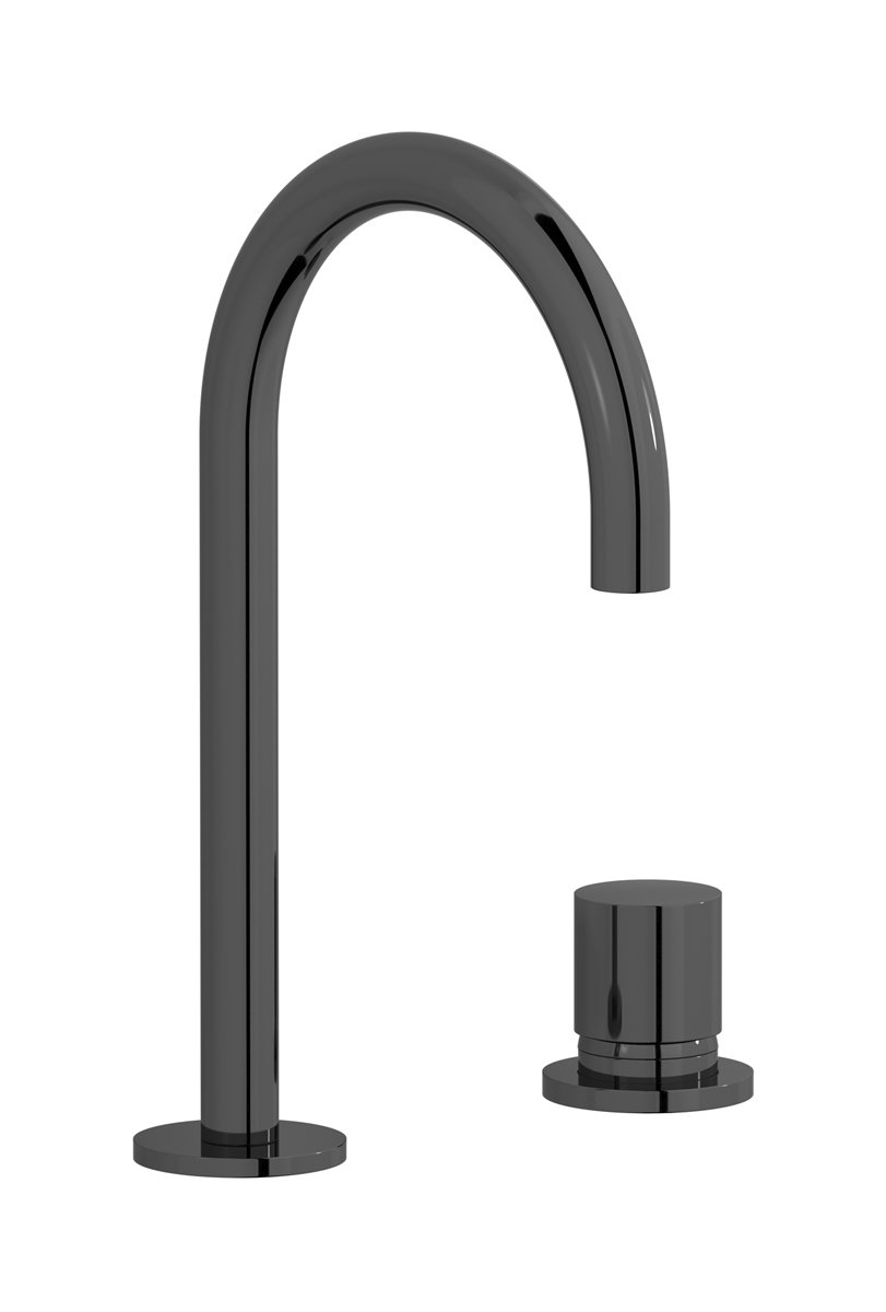 Смеситель для раковины на 2 отверстия WE ARE IB rr394cf Black Chrome Brera