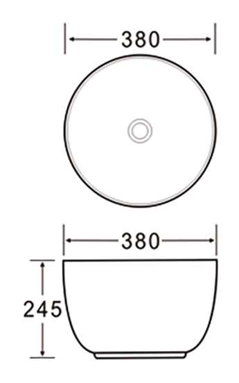 Раковина чаша SL-1110BM SANTILINE  - Вид №1