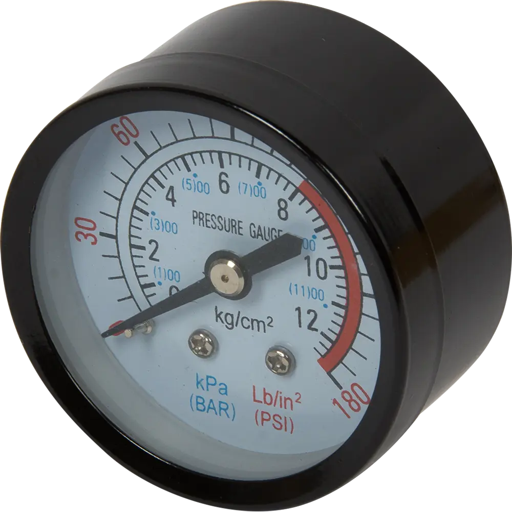 Манометр АЭРУС 50 мм с двойной шкалой для измерения давления газа 15309001 STLM-0847161 - Вид №1