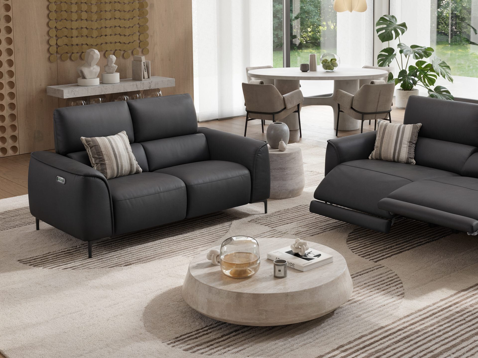 2-местный кожаный диван Sofanella Комо ARCH-00015344 - Вид №3