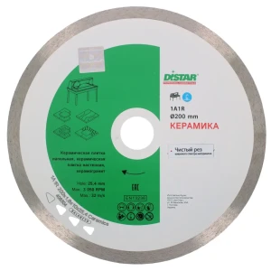 Диск алмазный по керамике Distar 200х1.6 мм 81972987 STLM-2149479