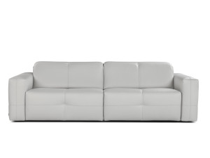 3-местный кожаный диван с откидной спинкой