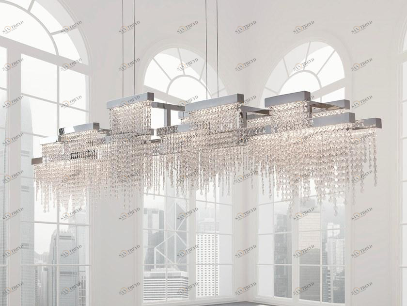 ILFARI Подвесной светильник прямого света из металла с кристаллами swarovski® Frozen eyes 10941/10942